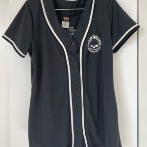 Harley-Davidson Black and White Logo Jersey